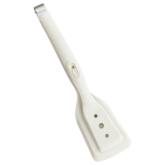 ibasenice Beige Silicone Kitchen Clamp Tong 2-in-1 ula Tongs for Cooking and Grilling