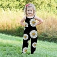 thumbnail image 3 of Odeerbi 1-6 Years Toddler Girls Summer Jumpsuit Daisy Camisole Romper Casual Breathable Comfortable Overalls Strap Bib Overall Pants Playsuit, 3 of 5