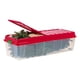image 1 of IRIS Holiday Tree Storage Tote with Compartment Lid, Red