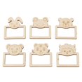 thumbnail image 3 of 100pcs Wooden Cartoon Animal Photo Frame Decorative Hand Painting Photo Frame for Home Decoration Kindergarten, 3 of 5