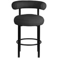 thumbnail image 3 of Meridian Furniture Bordeaux Black Boucle Fabric Stool, 3 of 10