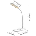 thumbnail image 5 of LED Desk Lamp with Wireless Charging under $5! Yannianjz LED Desk Lamp with Wireless Charger, Eye Protection Table Lamp, 3 Color Modes Adjustable, USB Powered Study Lamp, Office Desk Light, 5 of 9