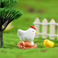 thumbnail image 2 of Micro paisaje de musgo para decoración de abarrotes, accesorios de decoración de jardinería, familia de gallinas, 2 of 6