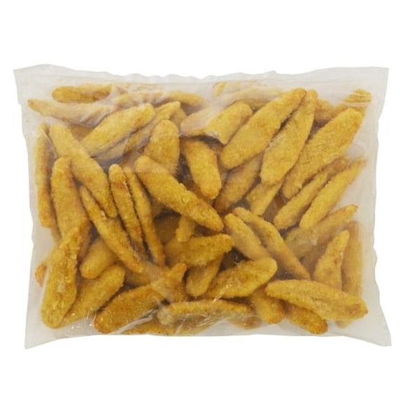 Brakebush Chicken FC SmartShapes Tater Chip Tender Breast Strip Fritter, 5 pound -- 2 per case