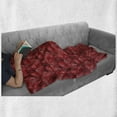 thumbnail image 6 of Roses Soft Flannel Fleece Throw Blanket, Illustration with Floral Petals in Warm Color Palette Romantic Love, Cozy Plush for Indoor and Outdoor Use, 60" x 80", Multicolor, by Ambesonne, 6 of 6