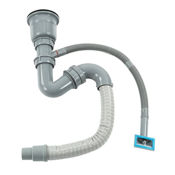 Kitchen Sink Drain Pipe Kit,Stainless Steel Sink Drain Sink Drain Assembly Kitchen Sink Drain Basket Kit Dependable Performance