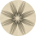 thumbnail image 1 of Ahgly Company Machine Washable Indoor Round Transitional Wheat Beige Area Rugs, 5' Round, 1 of 7