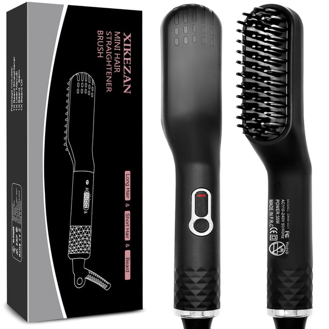 Cepillo alisador de barba XIKEZAN Premium con calefacción para hombre