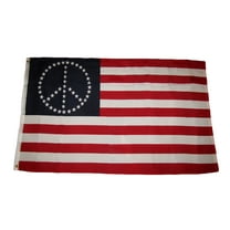 3x5 USA American Small Stars Peace Symbol Premium Flag 3'x5' Banner Grommets