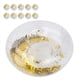 thumbnail image 1 of Portabebidas flotante Jadeshay para piscina 10 piezas redondo con lentejuelas doradas, 1 of 14