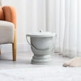 thumbnail image 2 of serony Handheld Spittoon with Lid Portable Urinal Bottle for Bedroom 28x27cm Gray, 2 of 8