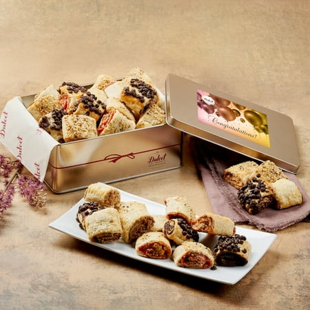 Dulcet Gift Baskets Congratulations All Flavored Flaky Rugelah Gift Tin Dulcet Gift Baskets Congratulations All Flavored Flaky Rugelah Gift Tin