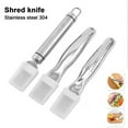 thumbnail image 2 of HomeLife Onion Slicer Stainless Steel Cutter with Sheath 6-Blade Green Onion Shredder for Quick Even Shredding Non-Slip Handle Kitchen Vegetable Chopper Gadget for Chives Zucchini Carrots, 2 of 13