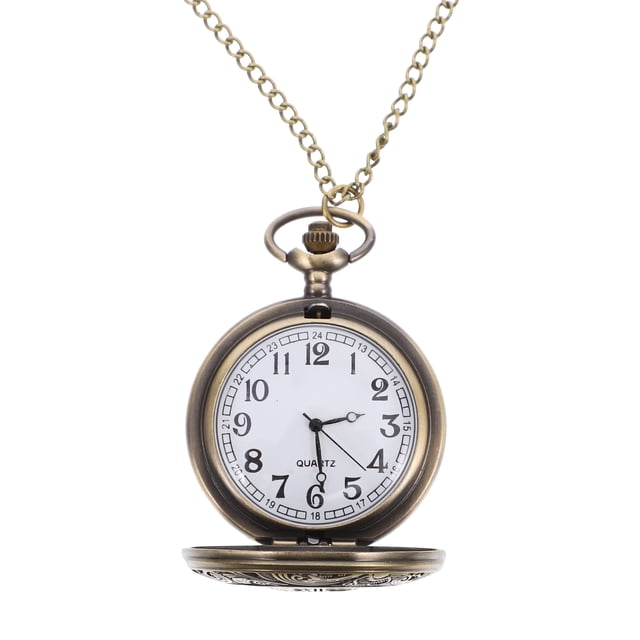 ColoMX Reloj de Bolsillo Mujer Hombre Reloj de Bolsillo Vintage Reloj de Bolsillo Decorativo Colgante