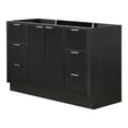thumbnail image 3 of ARIEL Milan 54 Inch Single Sink Base Cabinet in Black, 3 of 7
