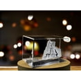 thumbnail image 3 of Dancing House 3D Engraved Crystal Keepsake Souvenir, 3 of 8