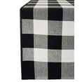 thumbnail image 7 of Fennco Styles Rustic Collection Buffalo Check 14 x 103 Inch Cotton Blend Table Runner - Black Check Table Runner for Banquets, Christmas, Holiday, Special Events and Home Décor, 7 of 7