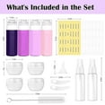 thumbnail image 7 of MateeyLife 17PCS Travel Bottles for Toiletries, TSA Approved Travel Size Containers, Leak Proof Travel Containers for Toiletries, Silicone Travel Kit for Shampoo, Conditioner, Lotion & Creams Purple, 7 of 7