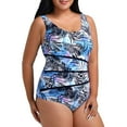thumbnail image 3 of Women's Plus Size One-Piece Swimsuits Bathing Suit With Tummy Control Swimwear Girl Swim Suit One Piece One Piece Swimwear S High Cut, 3 of 8