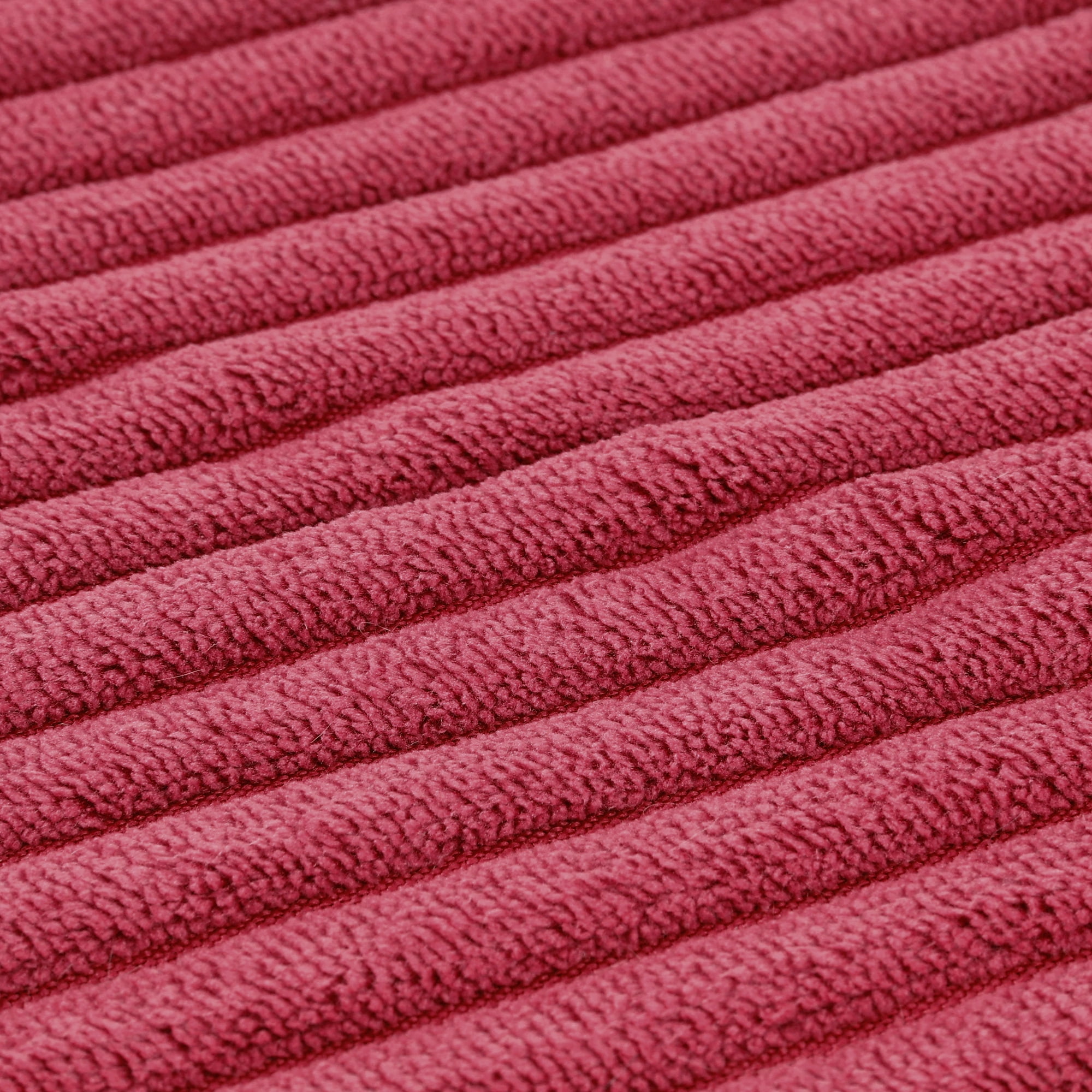 Unique Bargains Sofa Living Room Corduroy Decorative Throw Pillow Covers (2 Count) Burgundy 16" x 16"