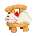 thumbnail image 4 of yotijay Lucky Cat Statue Animal Sculpture Cute Decoration Resin Cartoon Desktop Ornament B, 4 of 9