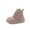 16#Light Brown, variant on Unisex Kids Quilted Lace Up Fleece Lined Ankle Boots Chunky Soft Non Slip Warm Winter Cotton Snow Boots For Big Boys Girls