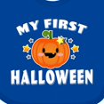 thumbnail image 4 of Inktastic My First Halloween with Pumpkin and Stars Boys or Girls Baby Bib, 4 of 4
