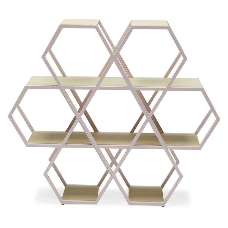 Hexagon large bookshelf by drew barrymore flower home deals