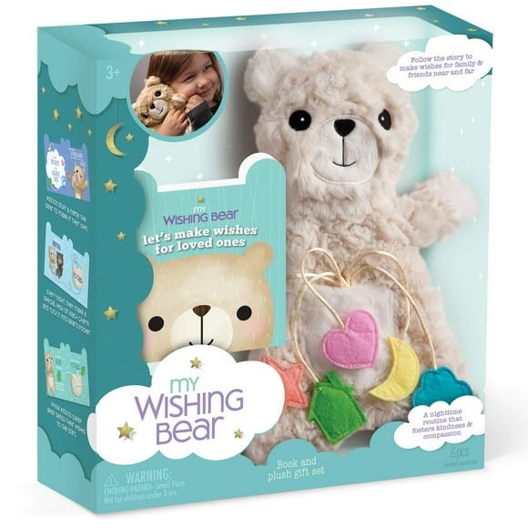 My Wishing Bear – Plush Toy and Book Gift Set – Features Nighttime Routine that Teaches Kindness, Builds Empathy, and Fosters Communication My Wishing Bear Plush & Book Gift Set Cr