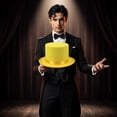 thumbnail image 7 of YAWUBT Magician Felt Top Hat for Adults, Butler Costume Top Hat, Ringmaster Hat, Steampunk Hat, Dress Up Party Hat, 7 of 7