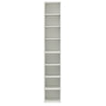 thumbnail image 3 of 8-Tier Bookshelf, Ultra-thin Storage Cabinet with Adjustable Shelf, Media Tower Rack, Suitable for Office Study and Living Room Display,White, 3 of 7