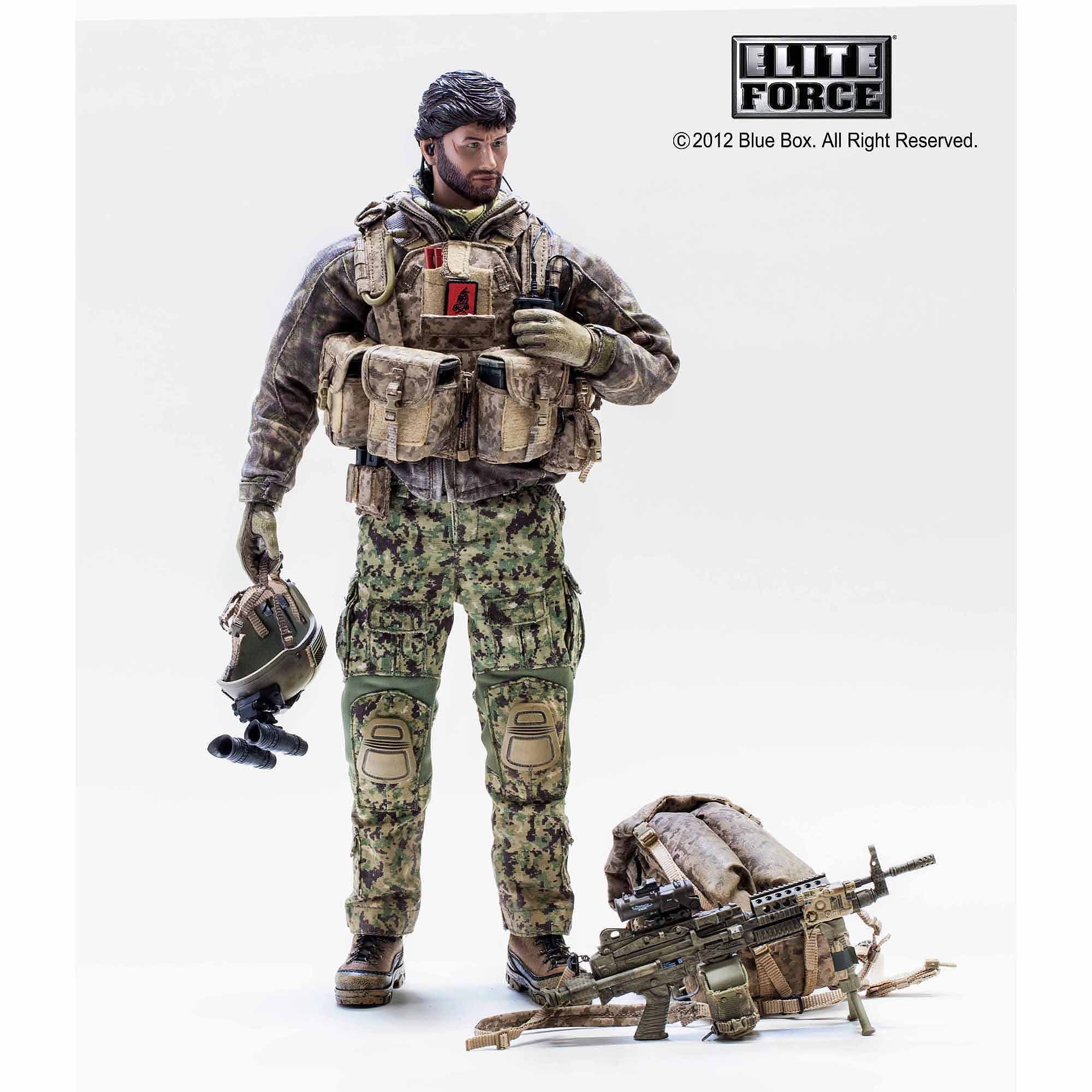 Details about   1:18 BBI Elite Force U.S Navy SEAL DEVGRU Night Ops with MP5A3 Weapon Figure 4" 