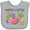 AC-Heather Grey, variant on Inktastic Aunties Little Jellybean Cute Easter Candy Boys or Girls Baby Bib