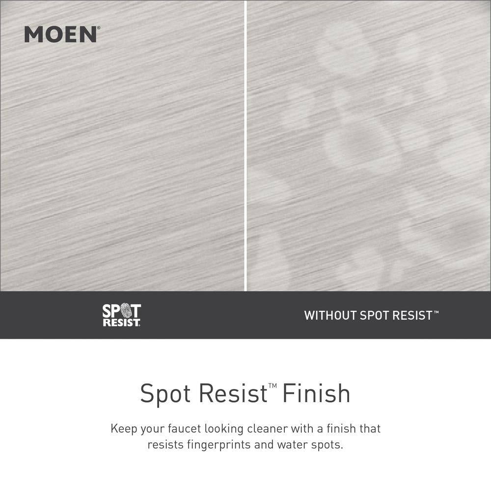 MOEN 84517SRN Findlay 8 in. Widespread 2-Handle Bathroom Faucet in Spot Resist Brushed Nickel (Valve Included)