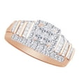 thumbnail image 2 of AFFY Multi Shape White Natural Diamond Engagement Ring In 10k Rose Gold (1.00 cttw) Ring Size-4, 2 of 2