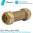 thumbnail image 2 of Cash Acme 6862833 U2016-0000LFA 0.069 Check Valve Shark Bite, 2 of 4
