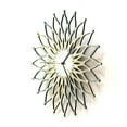 thumbnail image 6 of Ardeola - Fireworks Silver - 16-Inch Art-Deco Wall Clock, Analog, Battery Powered, Handmade Home Decor, 6 of 10