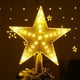 thumbnail image 1 of Tema del festival de adorno de estrella de iluminación de árbol de Navidad para decoración de árbol de Navidad, 1 of 7