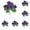 Purple, variant on Artificial Geranium Flowers for Outdoors and Indoors, 14 Inch Geranium Silk Bushes with Green Leaves, Realistic Flowers for Home Garden Wedding Patio Office Decor, UV Resistant