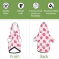 thumbnail image 4 of Yiaed Floral Strawberr Print Dog Hoodie Security Pet Dog Costume Pets Dog Hoodie Sweatshirt with Pocket for Small Dogs-XX-Large, 4 of 5
