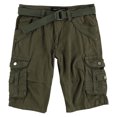 thumbnail image 1 of XRAY Mens Belted Double Pocket Casual Cargo Shorts, sage, 32, 1 of 2