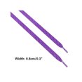 thumbnail image 3 of INSPIRE CHIC Reflective Shoelace Dual Color Checkered Woven Flat Shoelaces for Sneakers 2 Pairs Purple 160cm/63", 3 of 5