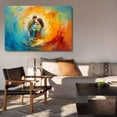 thumbnail image 6 of Abstract Art Modern Decorative Painting A Couple Holding Their Child Framed Canvas Poster Bedroom Decor Sports Landscape Office Room Decor Gift,Frame-style,20x30inch(50x75cm), 6 of 8