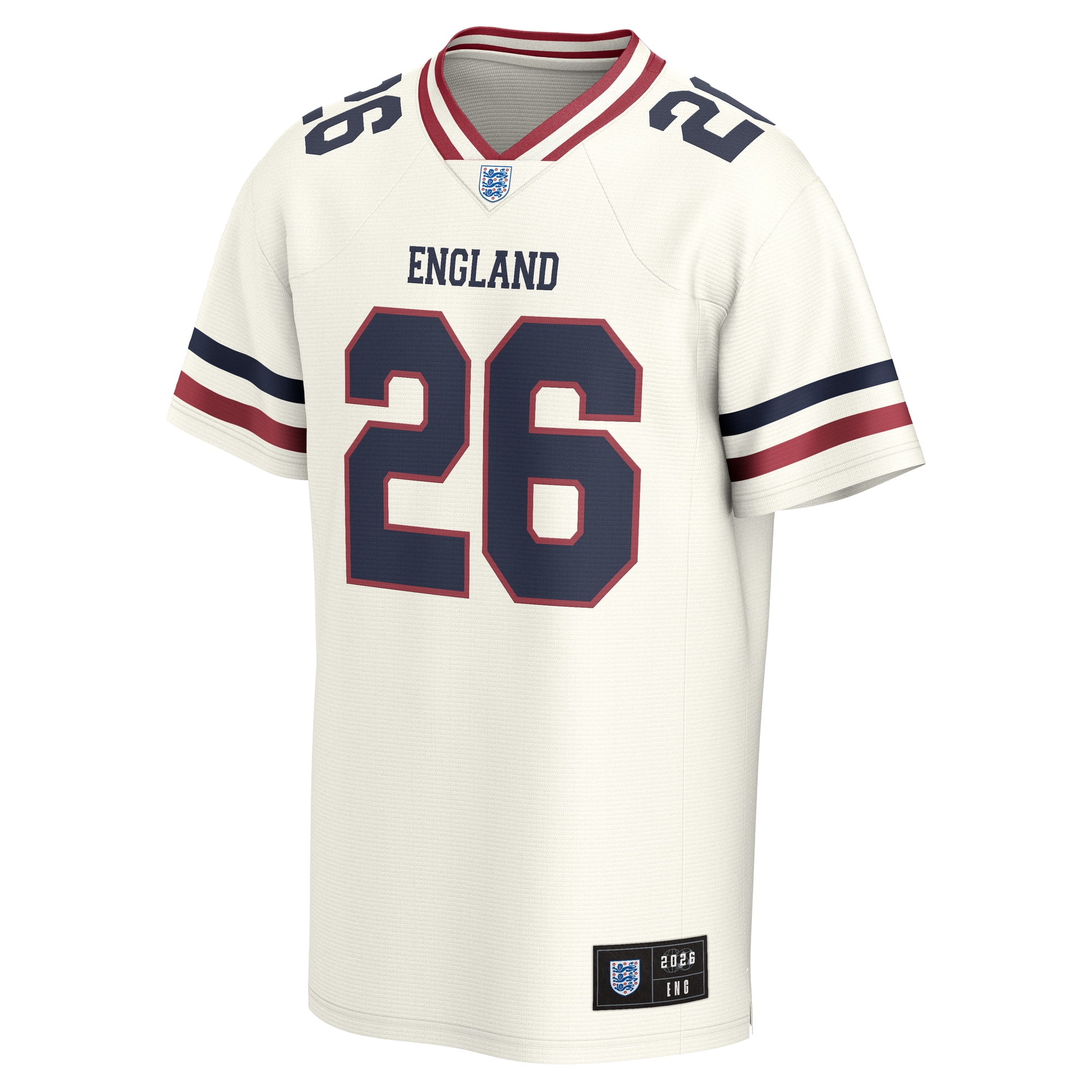 Men's Fanatics Cream England National Team Football Jersey