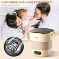 thumbnail image 3 of Mini Portable Washing Machine & Dryer, 13l Folding Compact Washer with 3 Cleaning Modes, Collapsible Automatic Small Laundry Machine for RV, Dorm, Travel, Camping, Apartment, 3 of 6