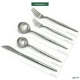 thumbnail image 2 of Elyon Tableware® 20-Piece Matte Silver Flatware Set, Stainless Steel, Thin Handles, Service For 4, 2 of 6