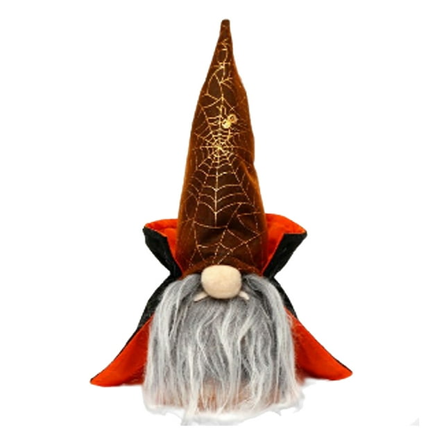 Inteprter Muñeca sin rostro de Halloween, ventana, chimenea, sofá, mesa, decoración, hogar, comedor, Bar, café, adorno bonito, regalos para niños Kits de decoración para fiestas Inteprter HA069009-00