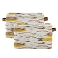 thumbnail image 2 of Cute Sloth Lemon Rainbow Butterflies Square Storage Bins with Handles Collapsible Containing Box 1 Pack, 2 of 9