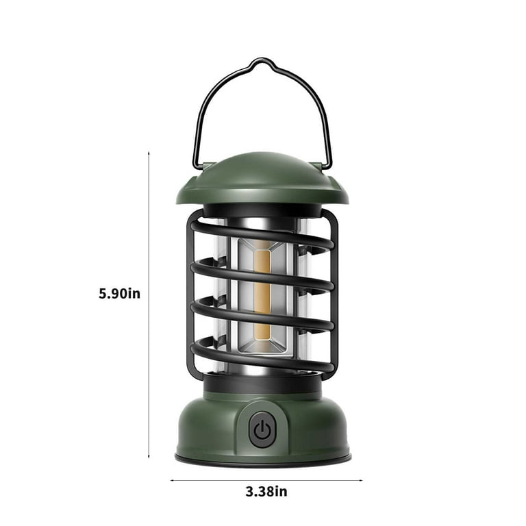 LED Camping Lamp Retro Hanging Tent Lamp Waterproof Dimmable