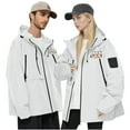 thumbnail image 2 of Wensltd Womens Waterproof Jacket Hooded Lightweight Outdoor Hiking Sport Windbreaker with Pocket, 2 of 7